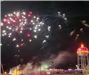 water tower  fireworks
